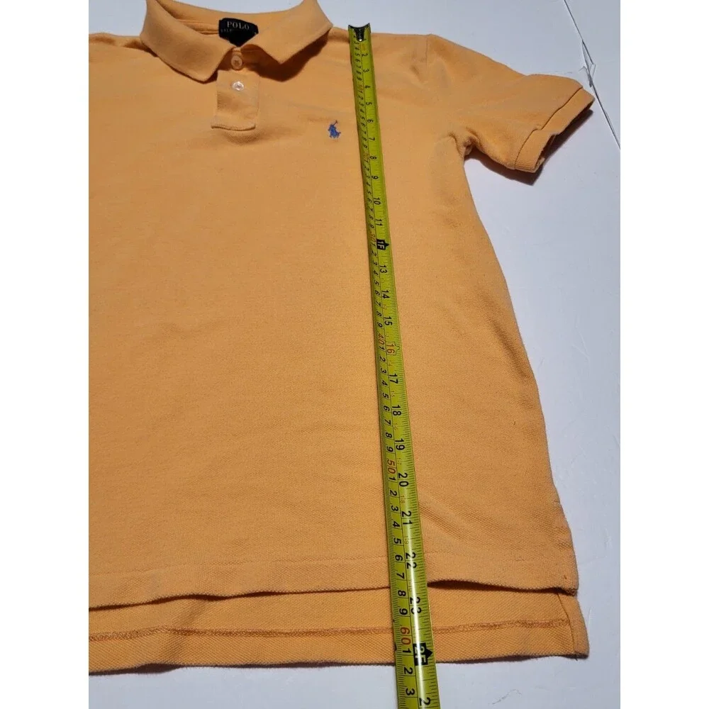 (#17) Polo By Ralph Lauren Short Sleeve Orange Size Kid's L (14-16)